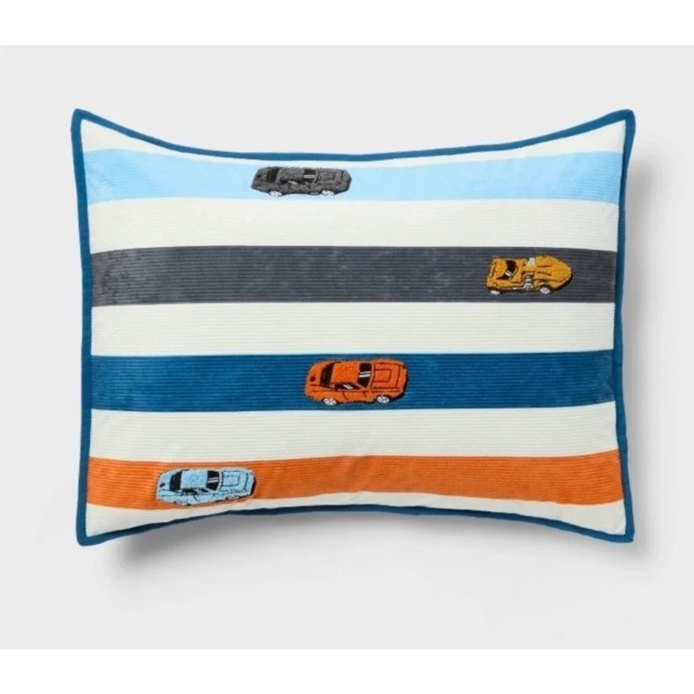 Full/Queen HOT WHEELS Retro Track Corduroy Kids' Comforter Set - Pillowfort